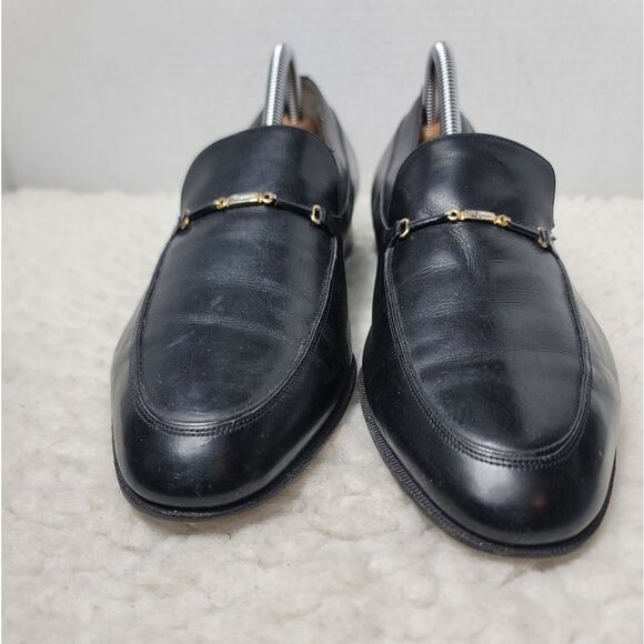 Vintage Salvatore Ferragamo Horsebit Loafers Men’s Size 9 EE Black Leather main image 9